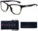 GUNNAR - Berkeley Computer Glasses with Blue Light Reduction , Clear Lenses - Onyx