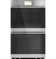 Café - 30" Built-In Double Electric Convection Wall Oven with True European Convection, In-Oven Camera, and Built-In Wi-Fi - Platinum Glass