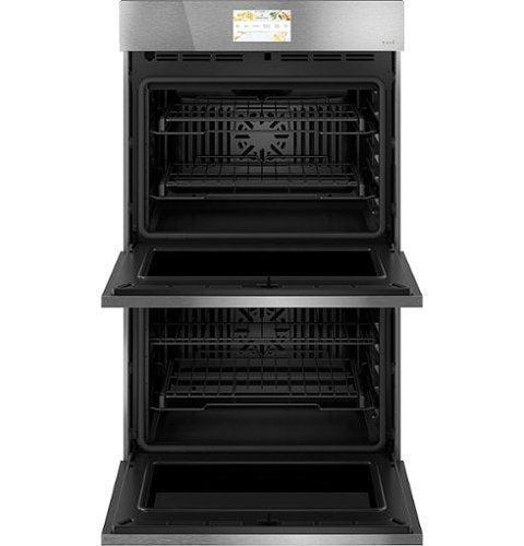 Café - 30" Built-In Double Electric Convection Wall Oven with True European Convection, In-Oven Camera, and Built-In Wi-Fi - Platinum Glass
