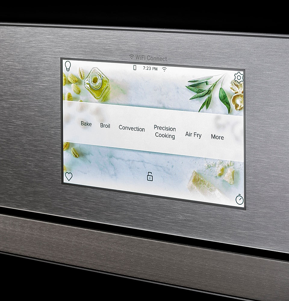 Café - 30" Built-In Double Electric Convection Wall Oven with True European Convection, In-Oven Camera, and Built-In Wi-Fi - Platinum Glass