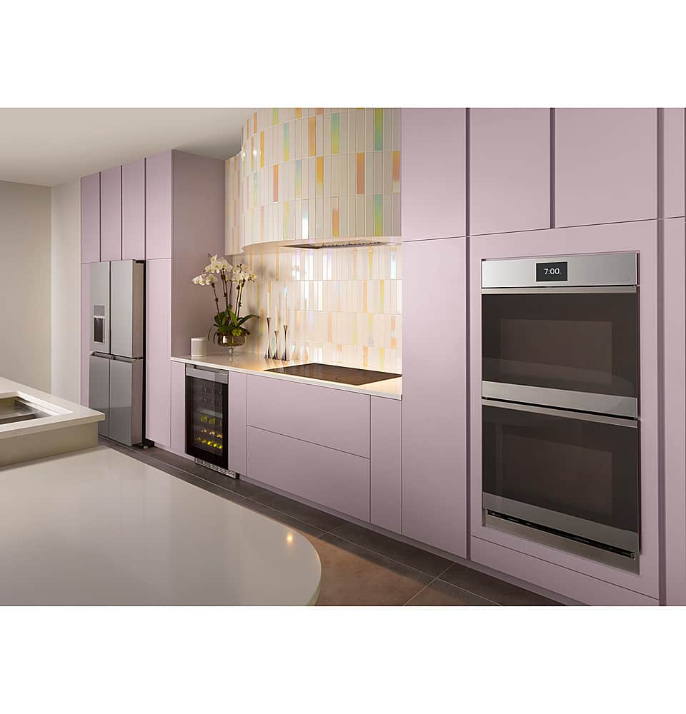 Café - 30" Built-In Double Electric Convection Wall Oven with True European Convection, In-Oven Camera, and Built-In Wi-Fi - Platinum Glass