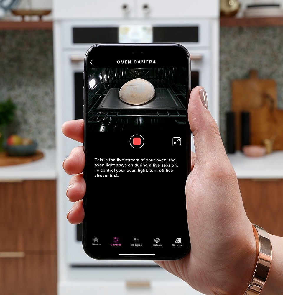 Café - 30" Built-In Double Electric Convection Wall Oven with True European Convection, In-Oven Camera, and Built-In Wi-Fi - Platinum Glass