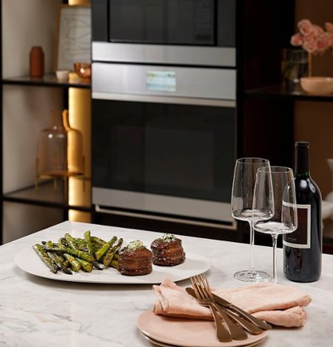 Café - 30" Built-In Double Electric Convection Wall Oven with True European Convection, In-Oven Camera, and Built-In Wi-Fi - Platinum Glass
