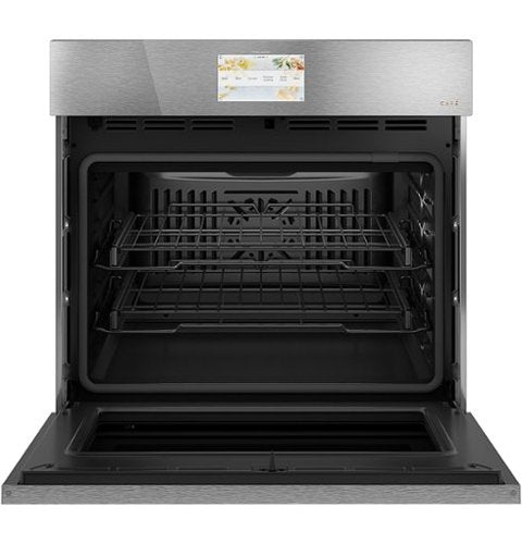 Café - 30" Built-In Single Electric Convection Wall Oven with In-Oven Camera and Built-In Wi-Fi - Platinum Glass