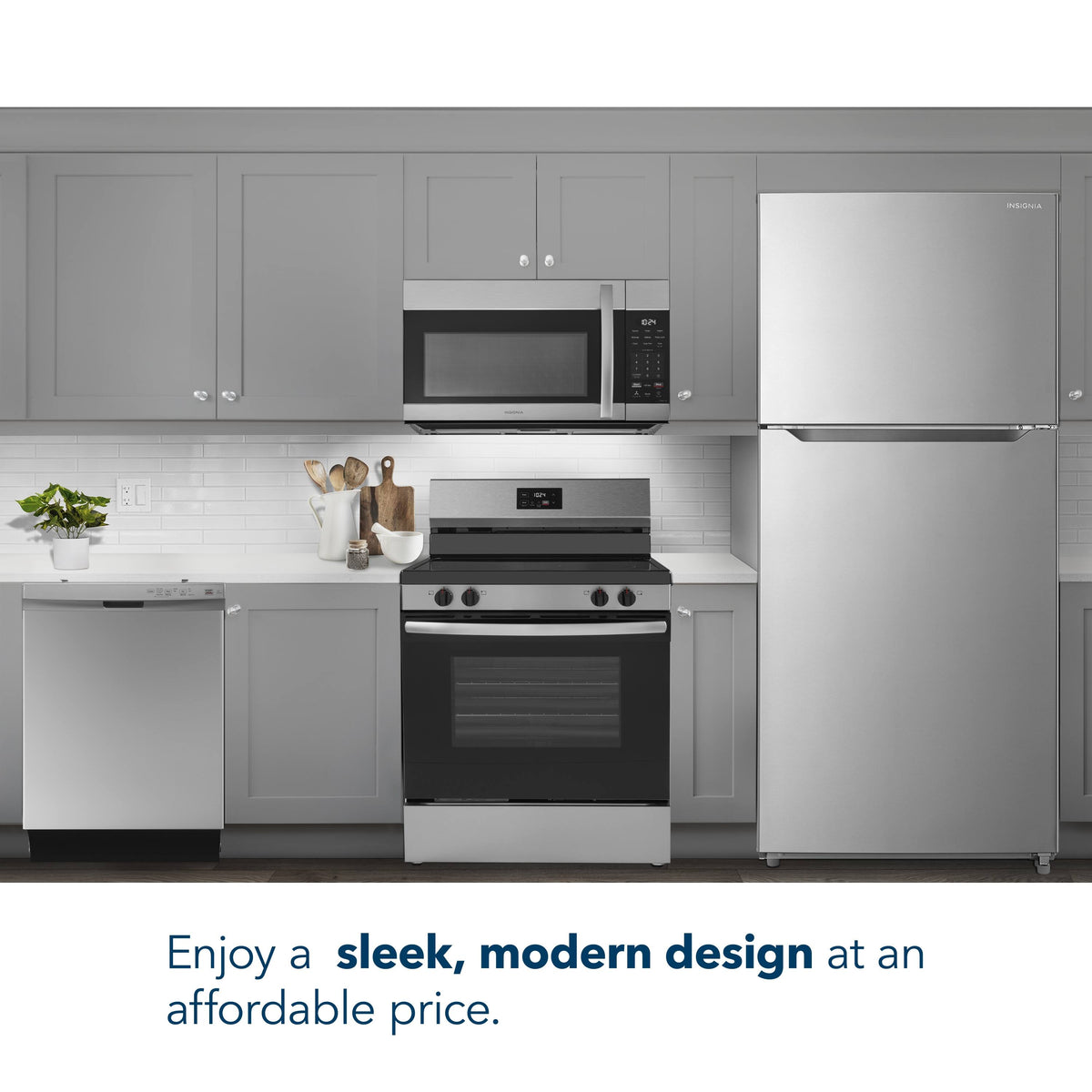 Insignia™ - 1.7 Cu. Ft. Over-the-Range Microwave with 2-Stage Cooking - Stainless Steel