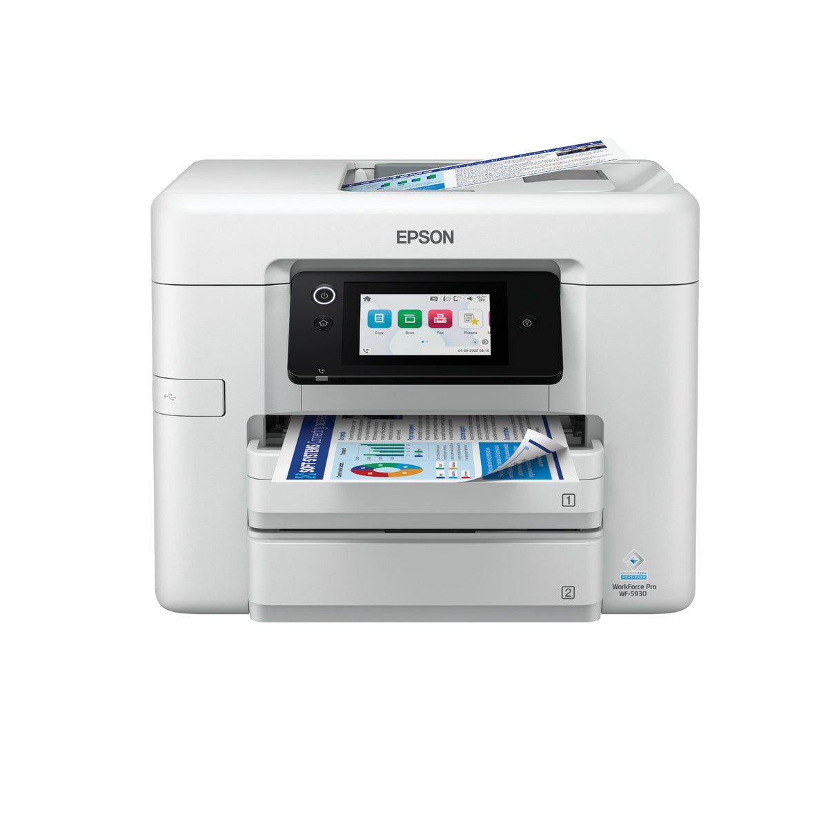Epson - WorkForce Pro WF-5930 Wireless All-in-One Inkjet Printer - White