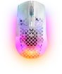 SteelSeries - Aerox 3 Super Light Honeycomb Wireless RGB Optical Gaming Mouse - Wireless - Ghost Edition