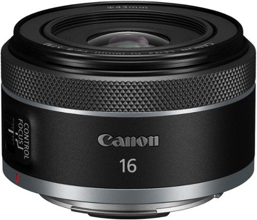 Canon - RF16mm F2.8 STM Wide Angle Prime Lens for EOS R-Series Cameras - Black