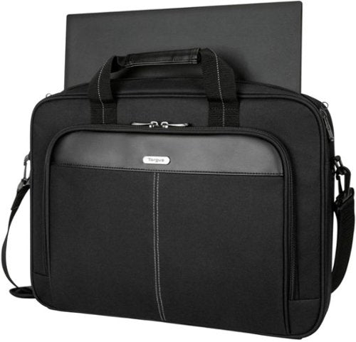 Targus - Classic Slim Briefcase for 15.6 Laptops - Black