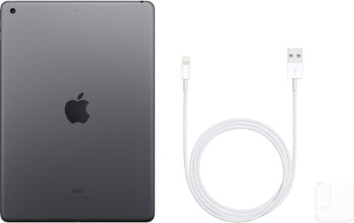 Apple - Geek Squad Certified Refurbished 10.2-Inch iPad (7th Generation) with Wi-Fi - 32GB - Space Gray