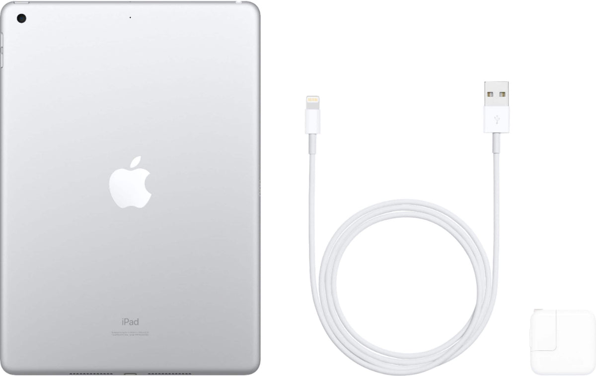 Apple - Geek Squad Certified Refurbished 10.2-Inch iPad - (7th Generation) with Wi-Fi - 32GB - Silver
