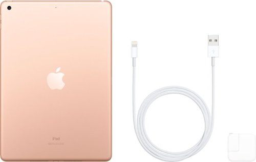 Apple - Geek Squad Certified Refurbished 10.2-Inch iPad (7th Generation) with Wi-Fi - 128GB - Gold
