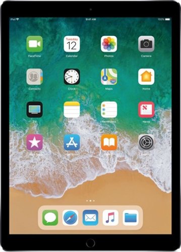 Apple - Geek Squad Certified Refurbished 12.9-Inch iPad Pro (2nd generation) with Wi-Fi - 256GB - Space Gray