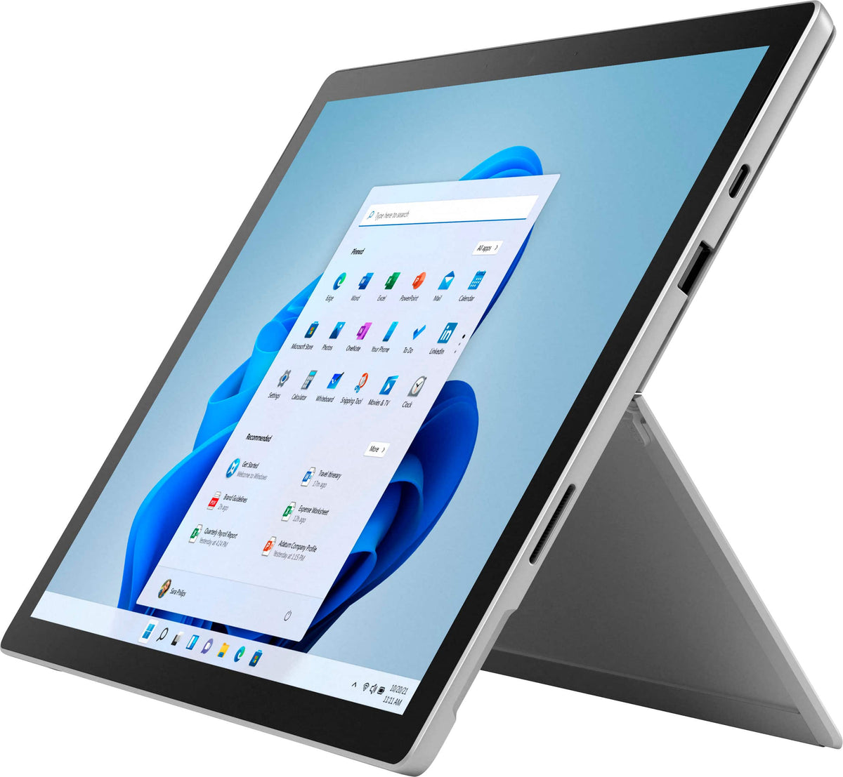 Microsoft - Geek Squad Certified Refurbished Surface Pro 7+ - 12.3” Touch-Screen - Intel Core i3 - 8GB Memory - Platinum
