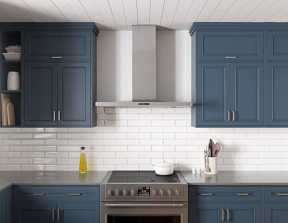 Zephyr - 42 inches - Convertible - Shell Range Hood - Stainless Steel