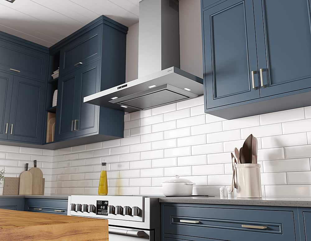 Zephyr - 42 inches - Convertible - Shell Range Hood - Stainless Steel