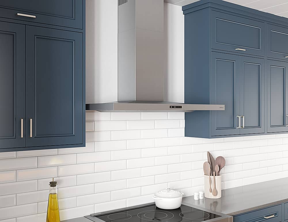 Zephyr - 42 inches - Convertible - Shell Range Hood - Stainless Steel