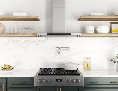 Zephyr - 36 inches - Convertible - Shell Range Hood - Stainless Steel