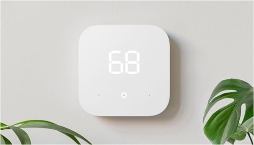 Amazon - Smart Thermostat – Save money and energy - Works with Alexa and Ring - C-wire required - White