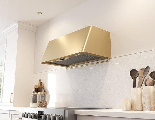 Zephyr - Accent Rail for DME Range Hood - Satin Gold