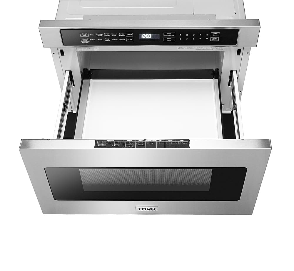 Thor Kitchen - 1.2 cu.ft. Built-in Microwave Drawer - Stainless Steel