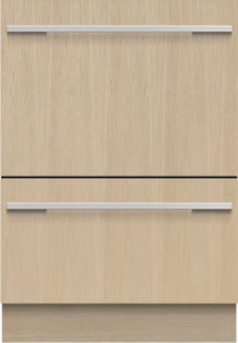 Fisher & Paykel - 24" Top Control Built-in Stainless Steel Tub Dishwasher with Integrated Double DishDrawer 44dBA - Custom Panel Ready