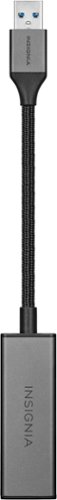 Insignia™ - USB to Ethernet Adapter - Black