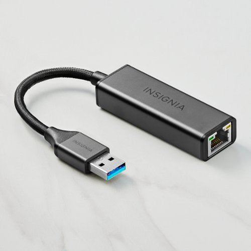 Insignia™ - USB to Ethernet Adapter - Black