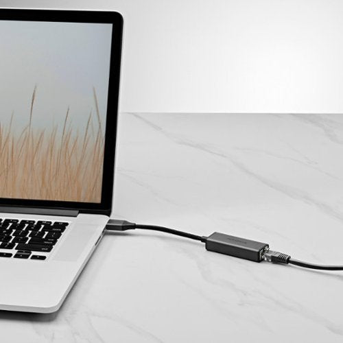 Insignia™ - USB to Ethernet Adapter - Black