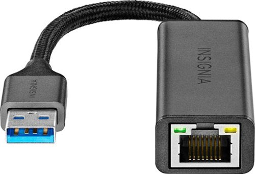 Insignia™ - USB to Ethernet Adapter - Black