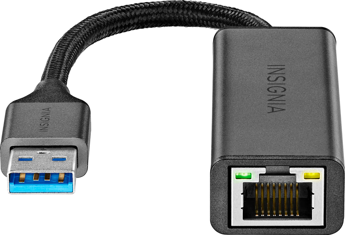 Insignia™ - USB to Ethernet Adapter - Black