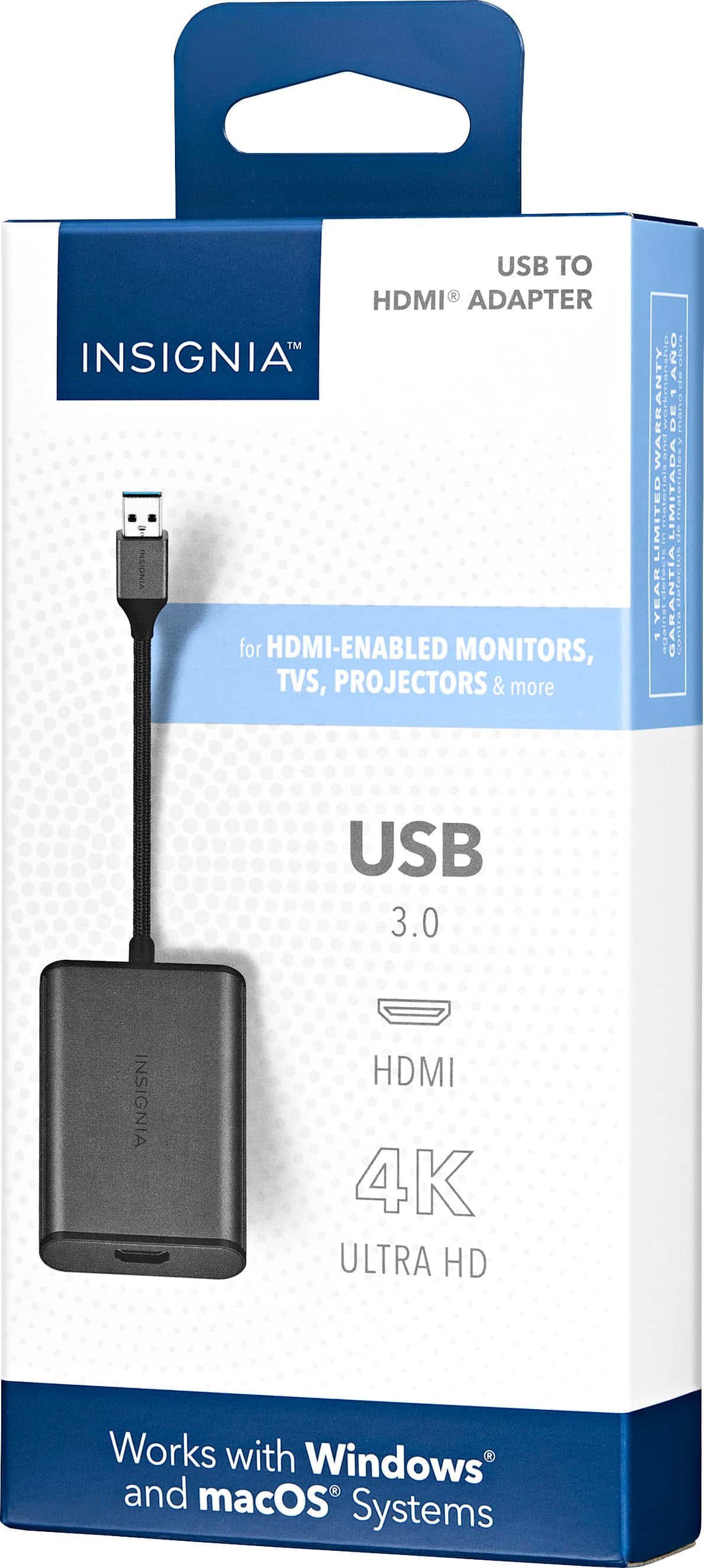 Insignia™ - USB to HDMI Adapter - Black