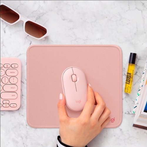 Logitech - Mouse Pad Studio Series with Spill-Resistant Surface (Medium) - Darker Rose