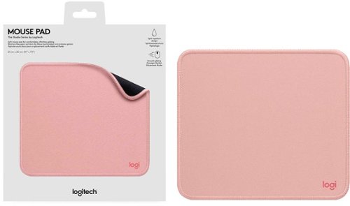 Logitech - Mouse Pad Studio Series with Spill-Resistant Surface (Medium) - Darker Rose