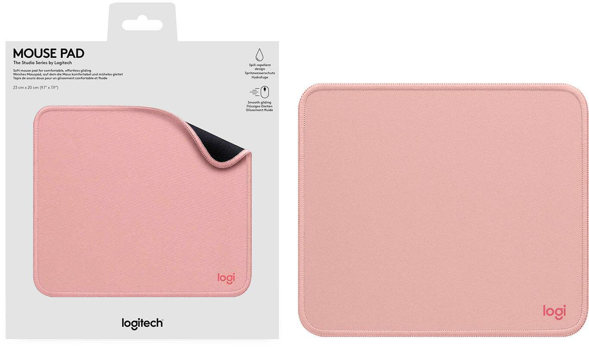 Logitech - Mouse Pad Studio Series with Spill-Resistant Surface (Medium) - Darker Rose