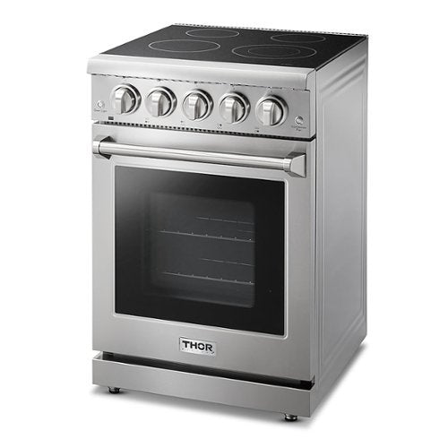 Thor Kitchen - 24 in. Wide 4 Elements Professional Electric Range - Stainless Steel