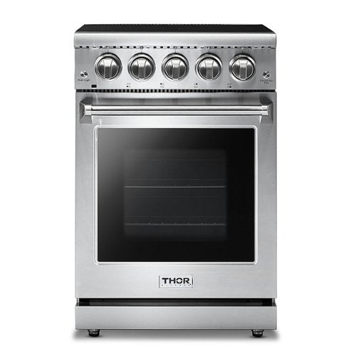 Thor Kitchen - 24 in. Wide 4 Elements Professional Electric Range - Stainless Steel