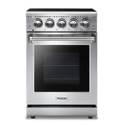 Thor Kitchen - 24 in. Wide 4 Elements Professional Electric Range - Stainless Steel