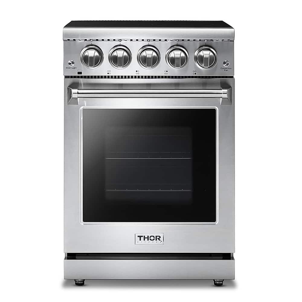 Thor Kitchen - 24 in. Wide 4 Elements Professional Electric Range - Stainless Steel