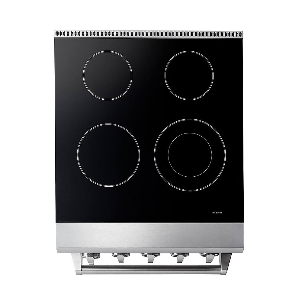 Thor Kitchen - 24 in. Wide 4 Elements Professional Electric Range - Stainless Steel