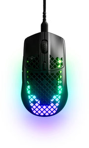 SteelSeries - Aerox 3 Super Light Honeycomb Wired RGB Optical Gaming Mouse - Wired - Onyx