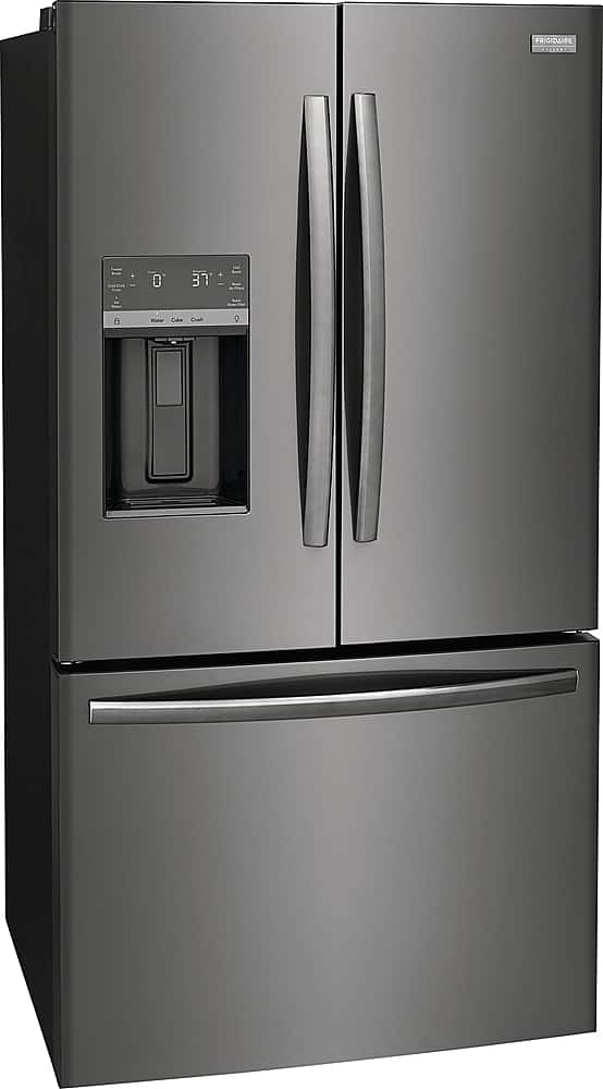 Frigidaire - Gallery 36 in. Wide 27.8 Cu. Ft. French Door Refrigerator - Black Stainless Steel