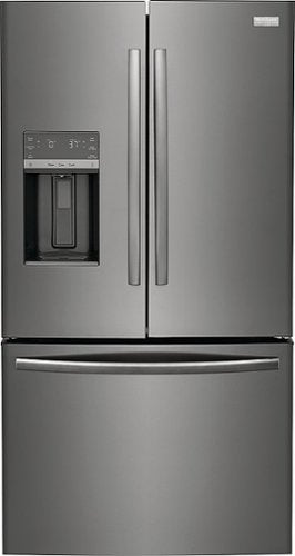 Frigidaire - Gallery 36 in. Wide 27.8 Cu. Ft. French Door Refrigerator - Black Stainless Steel