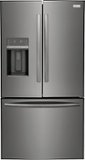 Frigidaire - Gallery 36 in. Wide 27.8 Cu. Ft. French Door Refrigerator - Black Stainless Steel