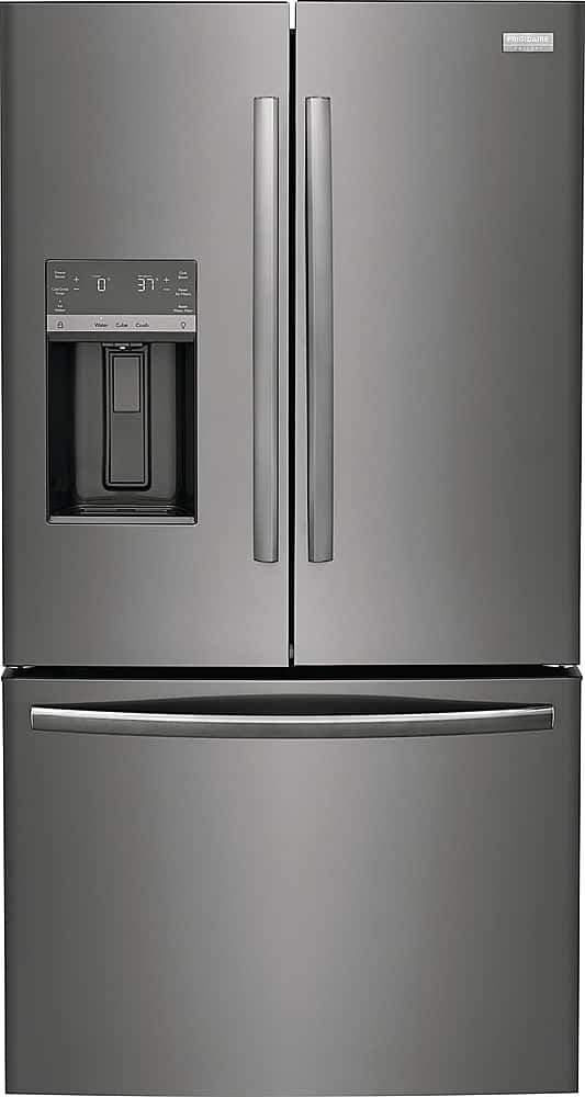 Frigidaire - Gallery 36 in. Wide 27.8 Cu. Ft. French Door Refrigerator - Black Stainless Steel