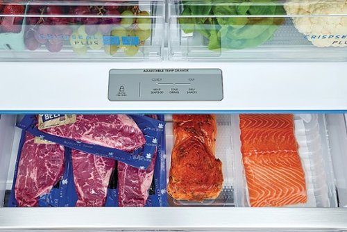 Frigidaire - Gallery 36 in. Wide 27.8 Cu. Ft. French Door Refrigerator - Black Stainless Steel