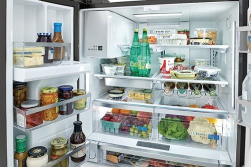 Frigidaire - Gallery 36 in. Wide 27.8 Cu. Ft. French Door Refrigerator - Black Stainless Steel