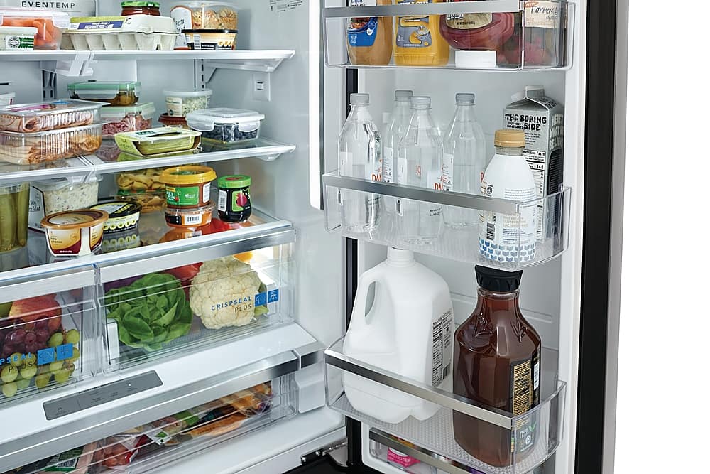 Frigidaire - Gallery 36 in. Wide 27.8 Cu. Ft. French Door Refrigerator - Black Stainless Steel