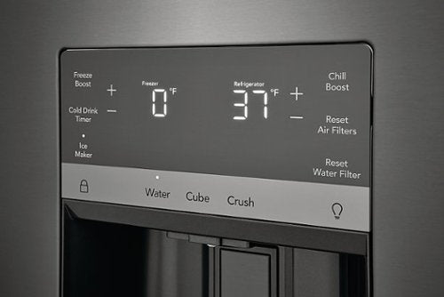 Frigidaire - Gallery 36 in. Wide 27.8 Cu. Ft. French Door Refrigerator - Black Stainless Steel