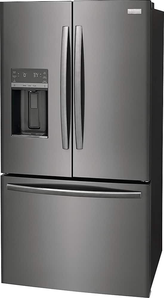 Frigidaire - Gallery 36 in. Wide 27.8 Cu. Ft. French Door Refrigerator - Black Stainless Steel